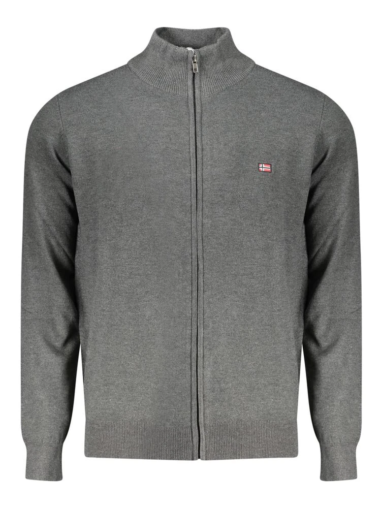 Grigio Polyamide Men Cardigan