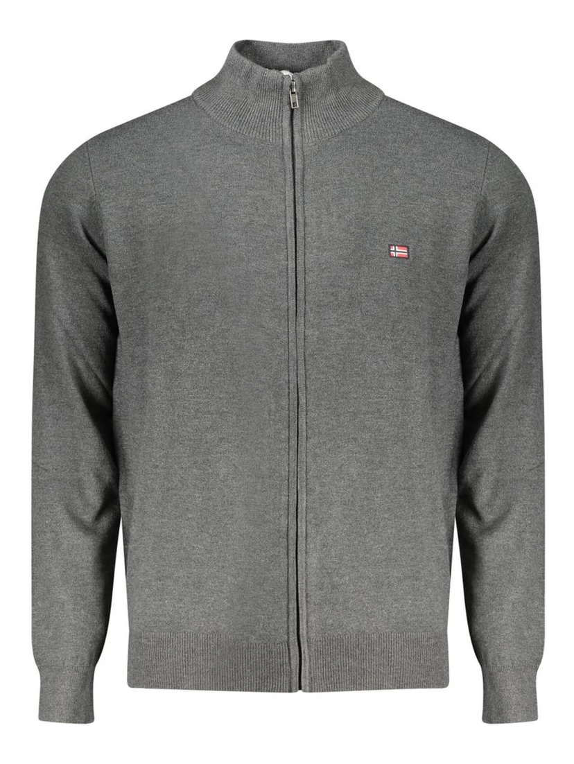 Grigio Polyamide Men Cardigan