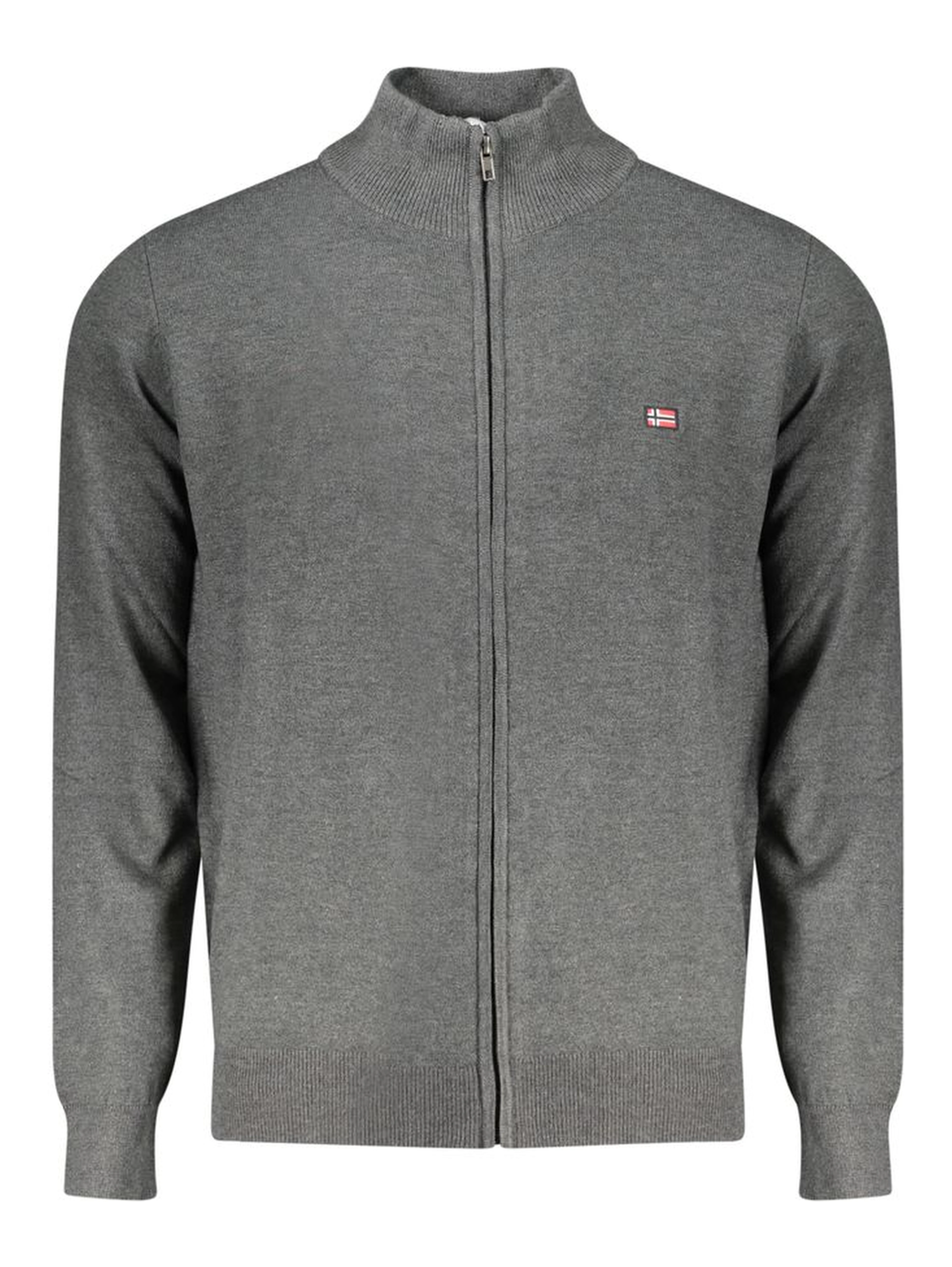 Grigio Polyamide Men Cardigan