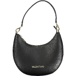 Black Polyurethane Women Handbag