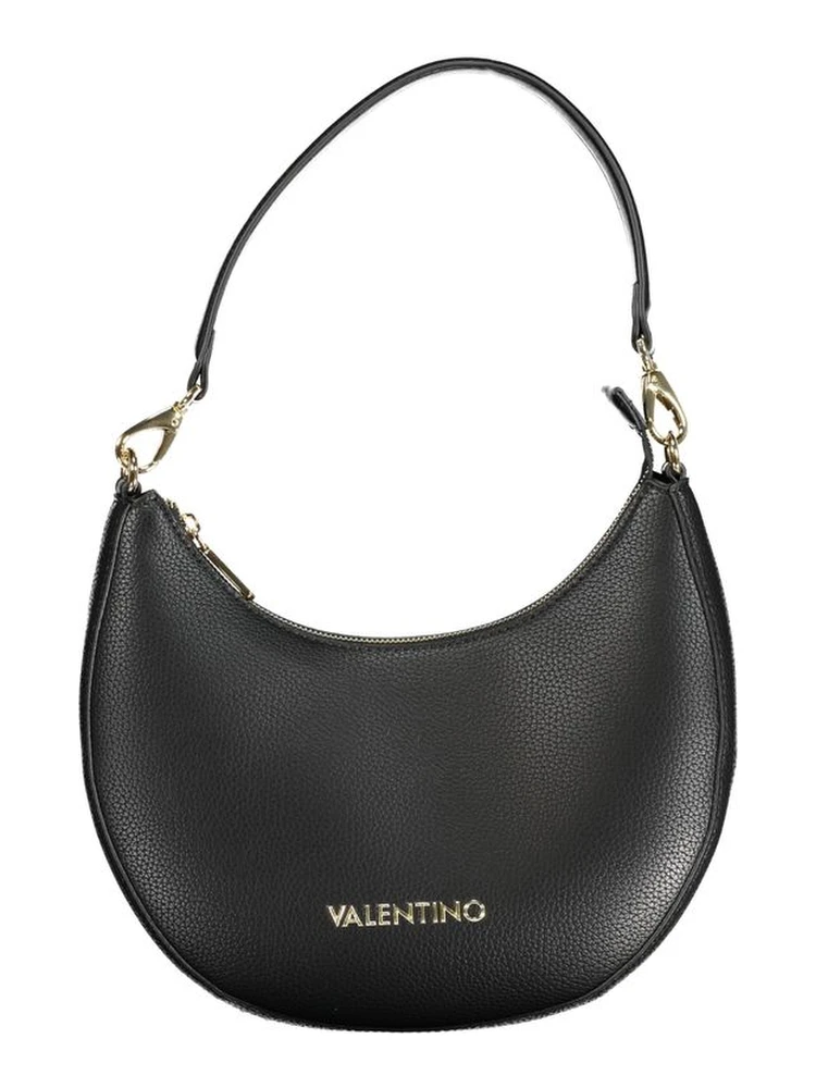 Black Polyurethane Women Handbag