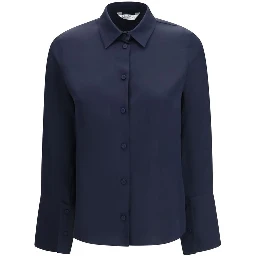 Blue Silk Shirt
