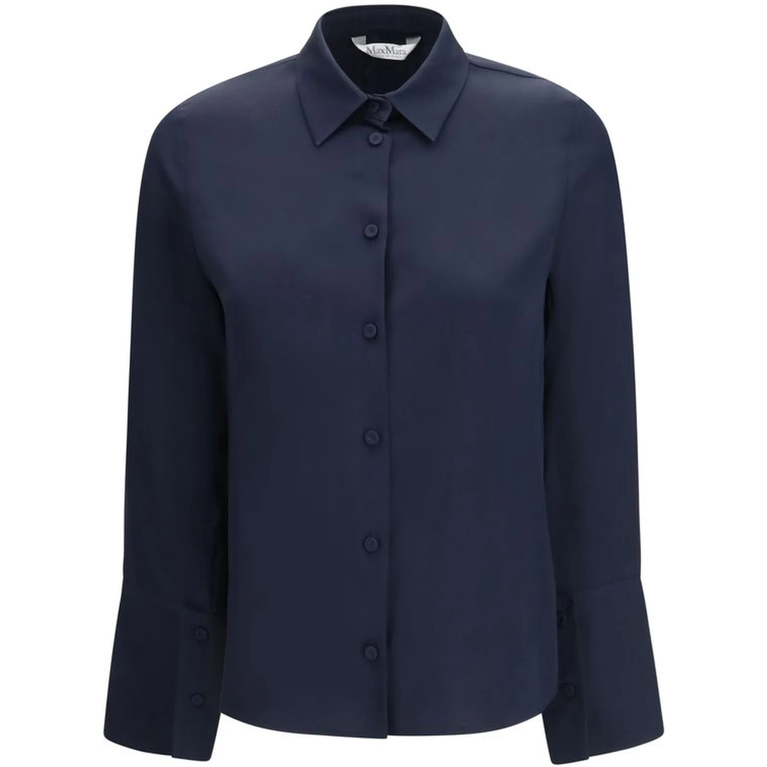 Blue Silk Shirt
