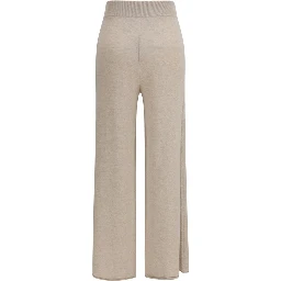 Beige Cashmere Casual Pants