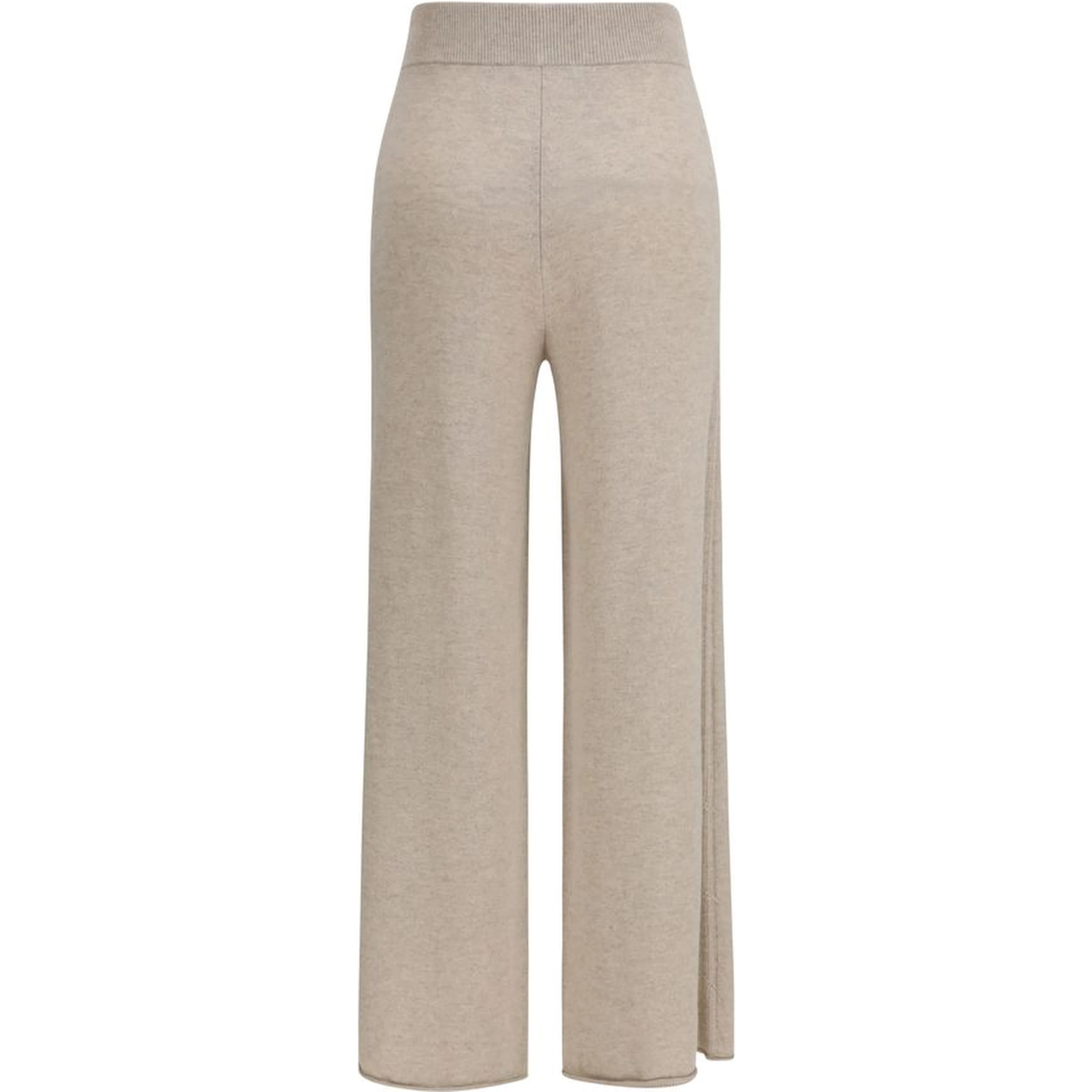 Beige Cashmere Casual Pants
