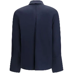 Blue Silk Shirt