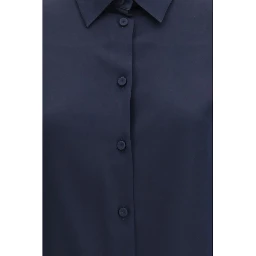 Blue Silk Shirt