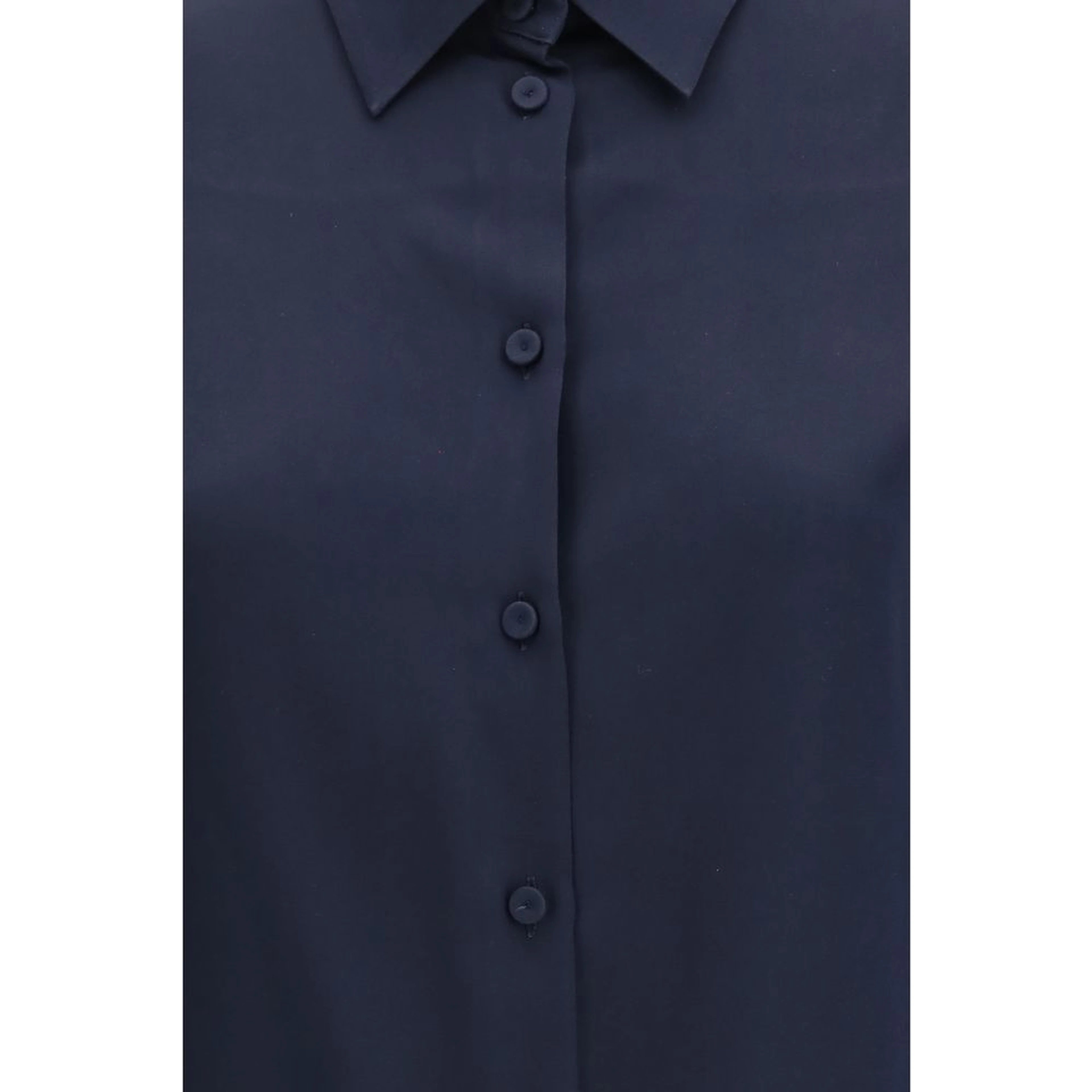 Blue Silk Shirt