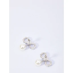 Pearl bow earrings