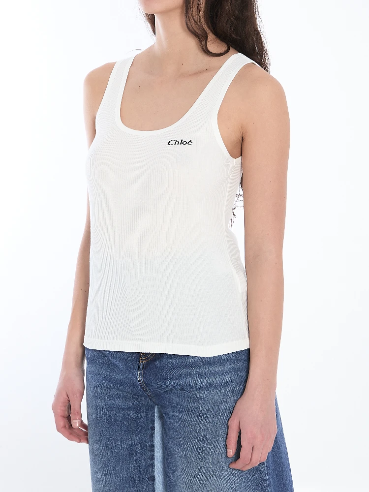 Tank top with logo