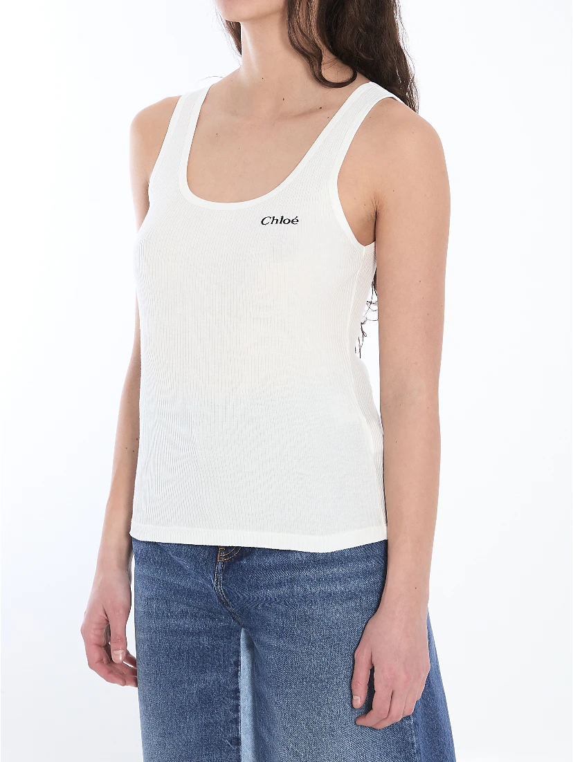 Tank top with logo