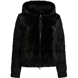 Reversible jacket in cashmere and silk