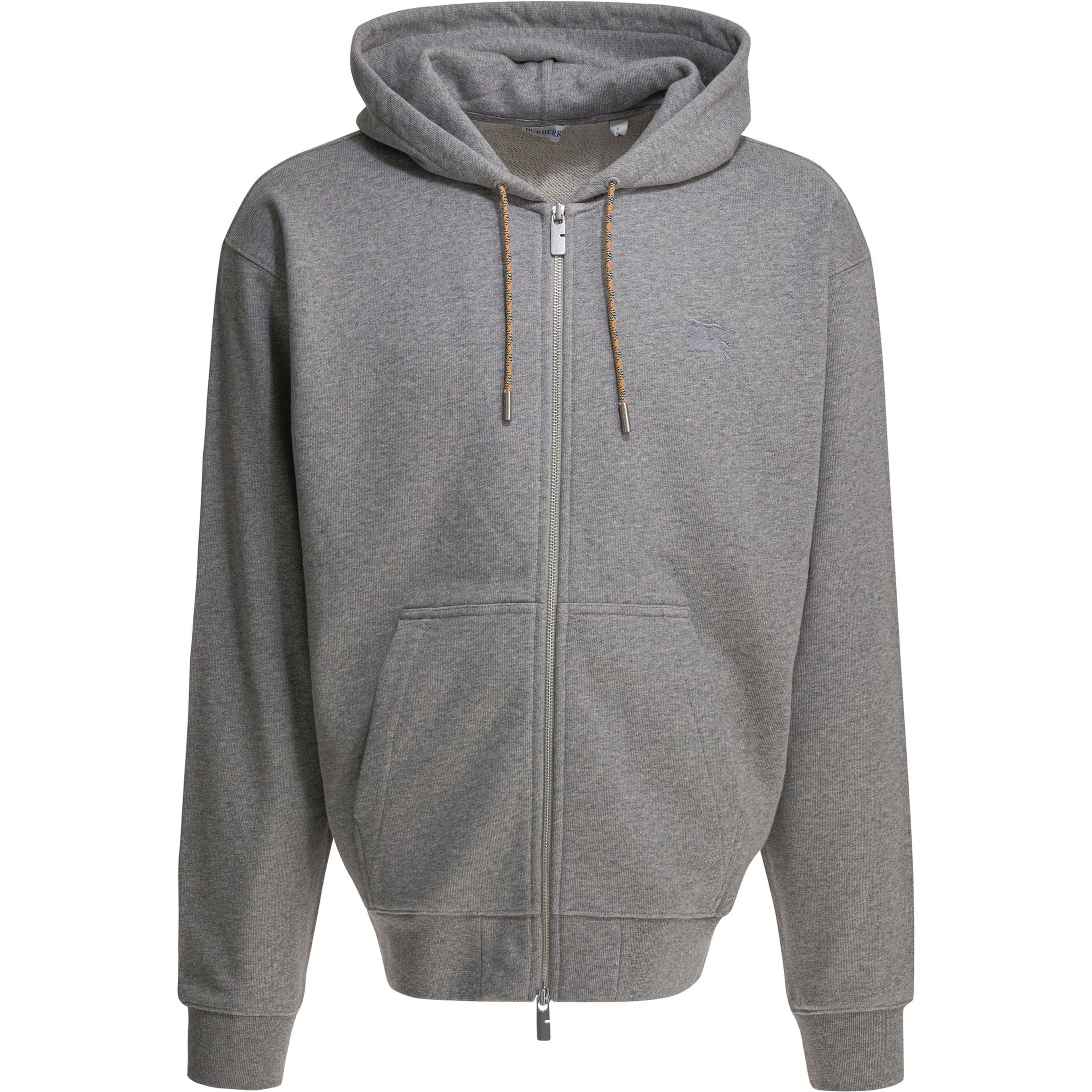 Cotton hoodie with zip