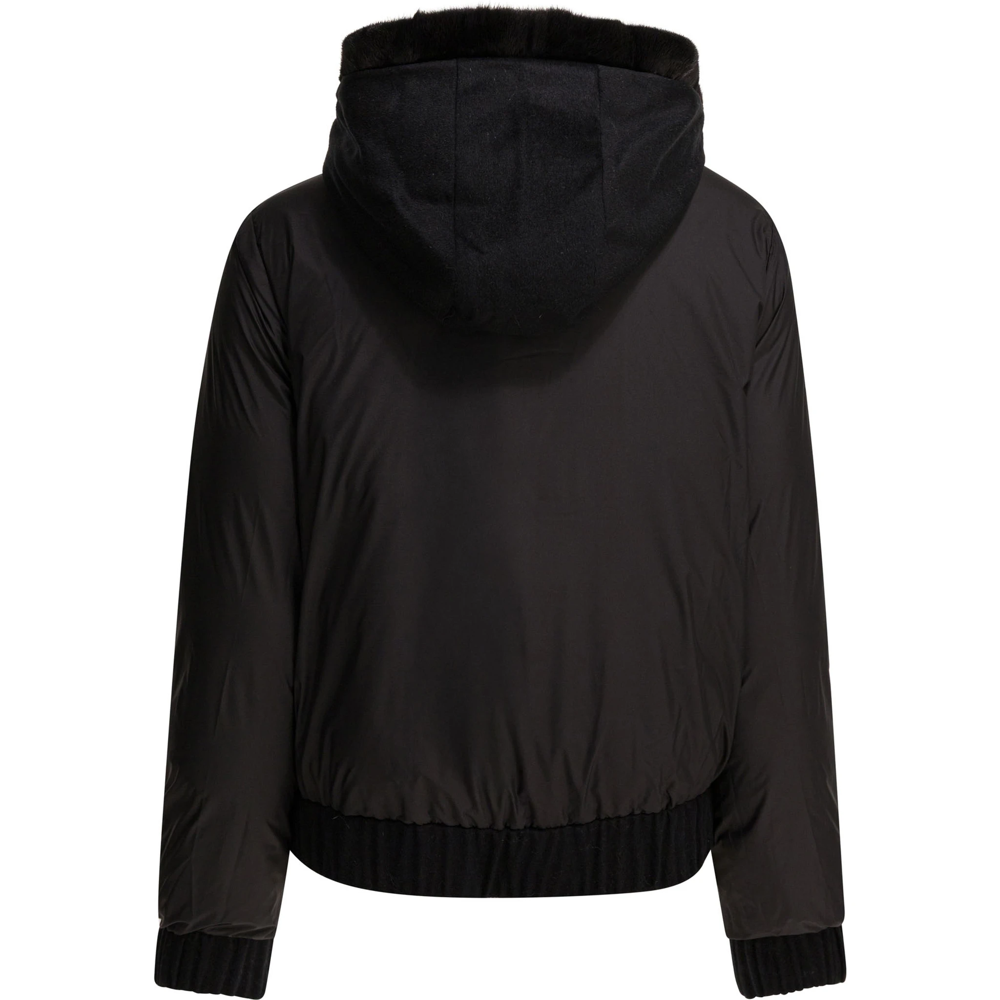 Reversible jacket in cashmere and silk