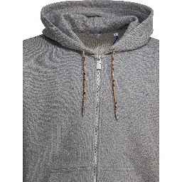 Cotton hoodie with zip