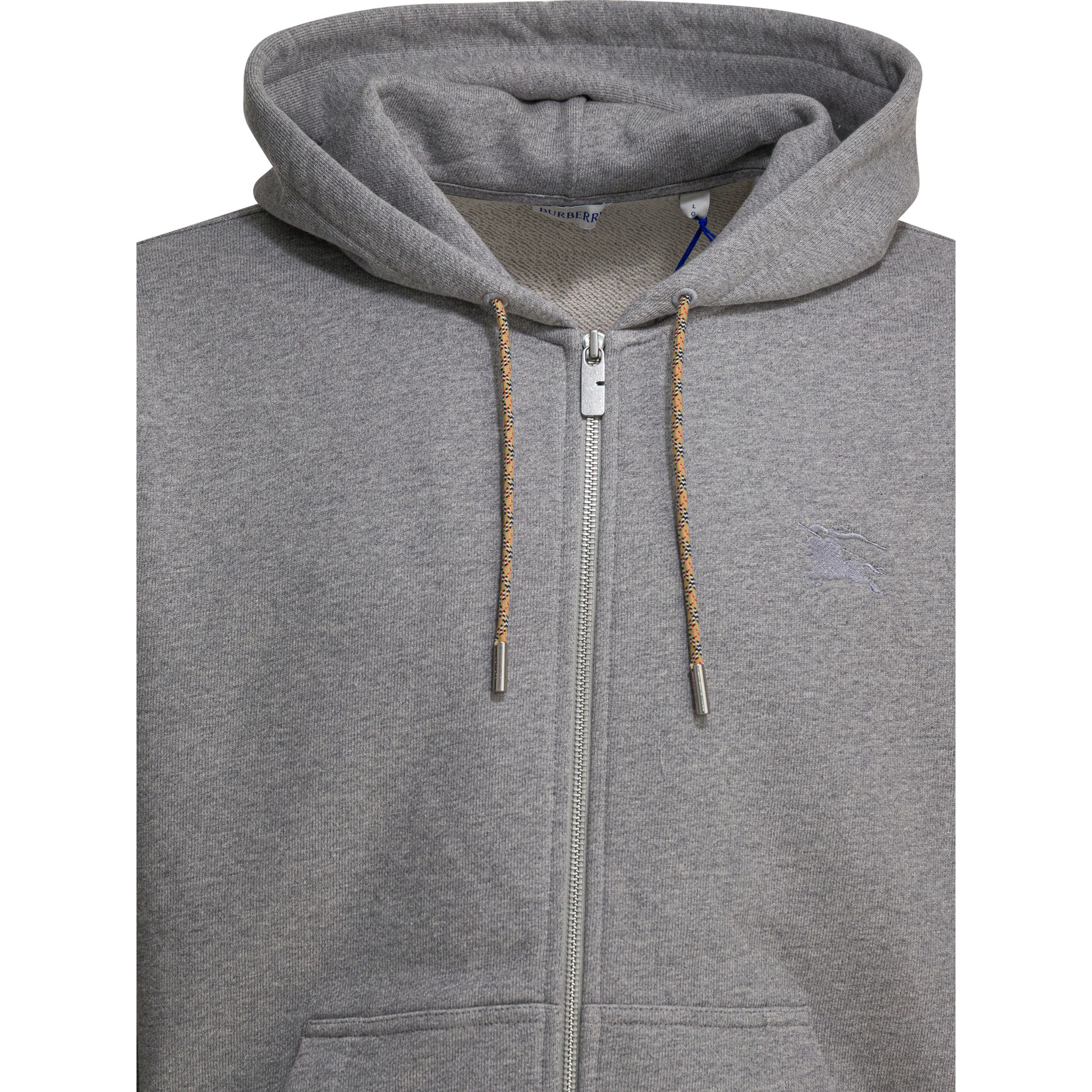 Cotton hoodie with zip