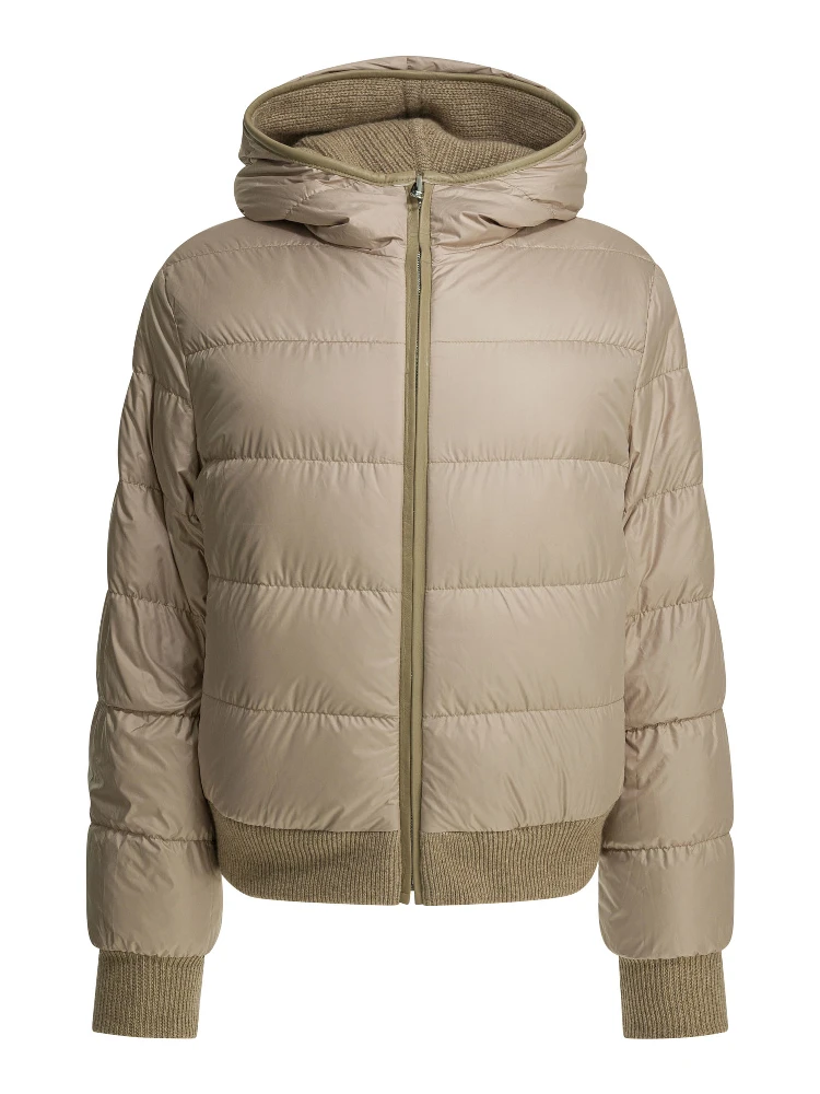 Reversible cashmere jacket