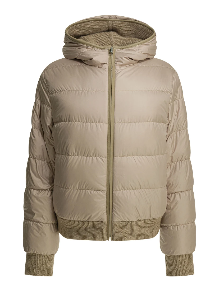 Reversible cashmere jacket