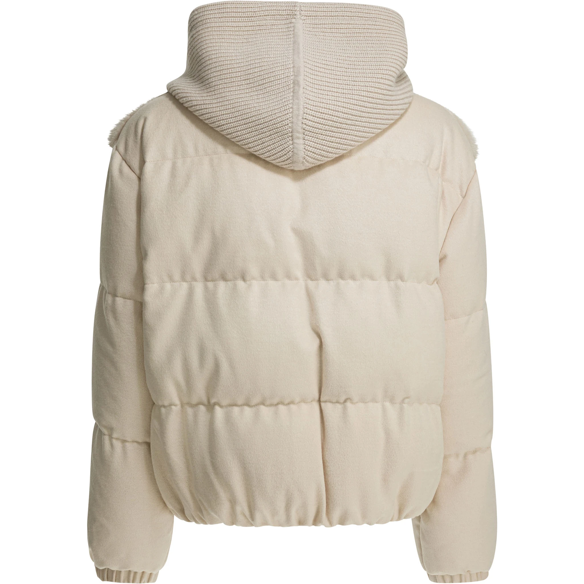 Hoodie jacket in cashmere