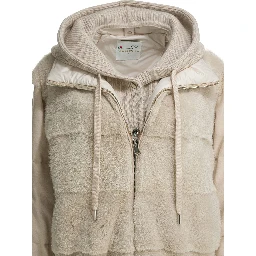 Hoodie jacket in cashmere
