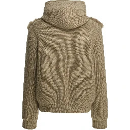 Reversible cashmere jacket