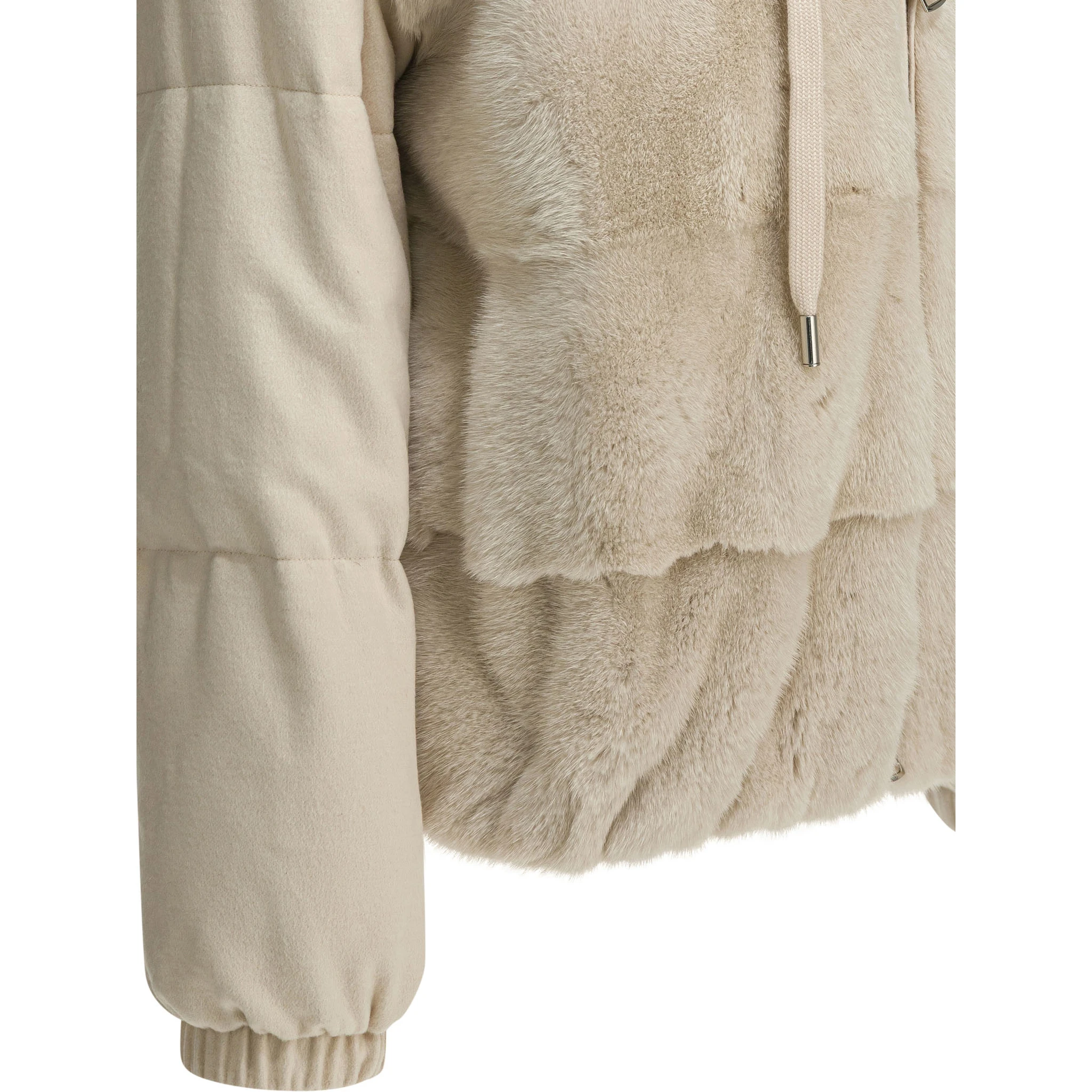 Hoodie jacket in cashmere