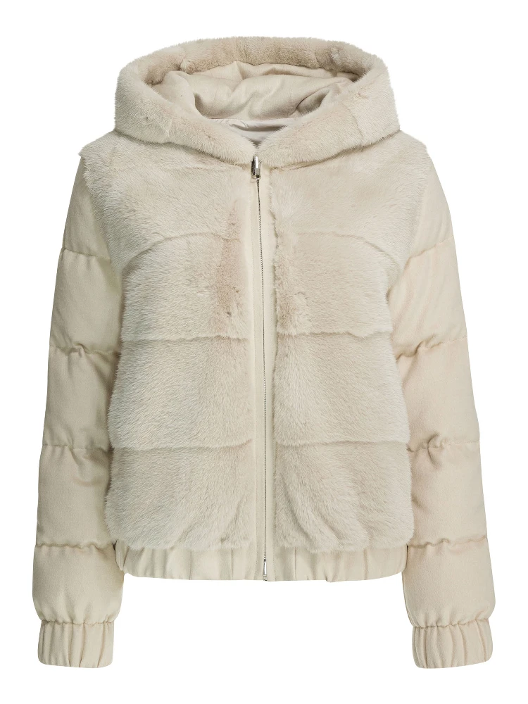 Reversible jacket in cashmere and silk