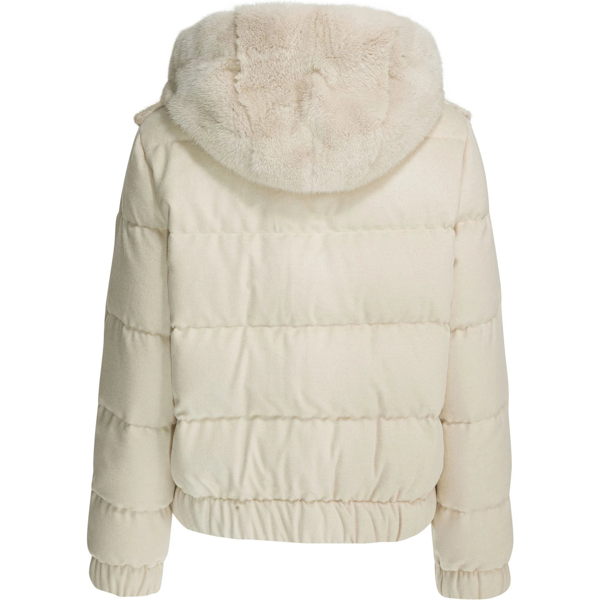 Reversible jacket in cashmere and silk