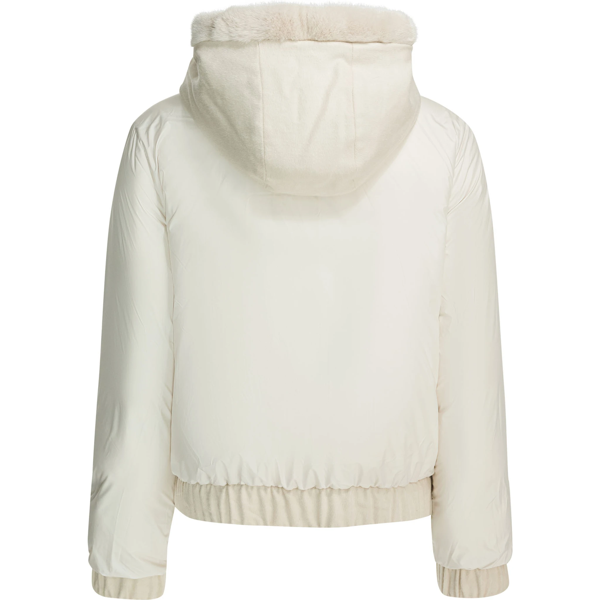 Reversible jacket in cashmere and silk