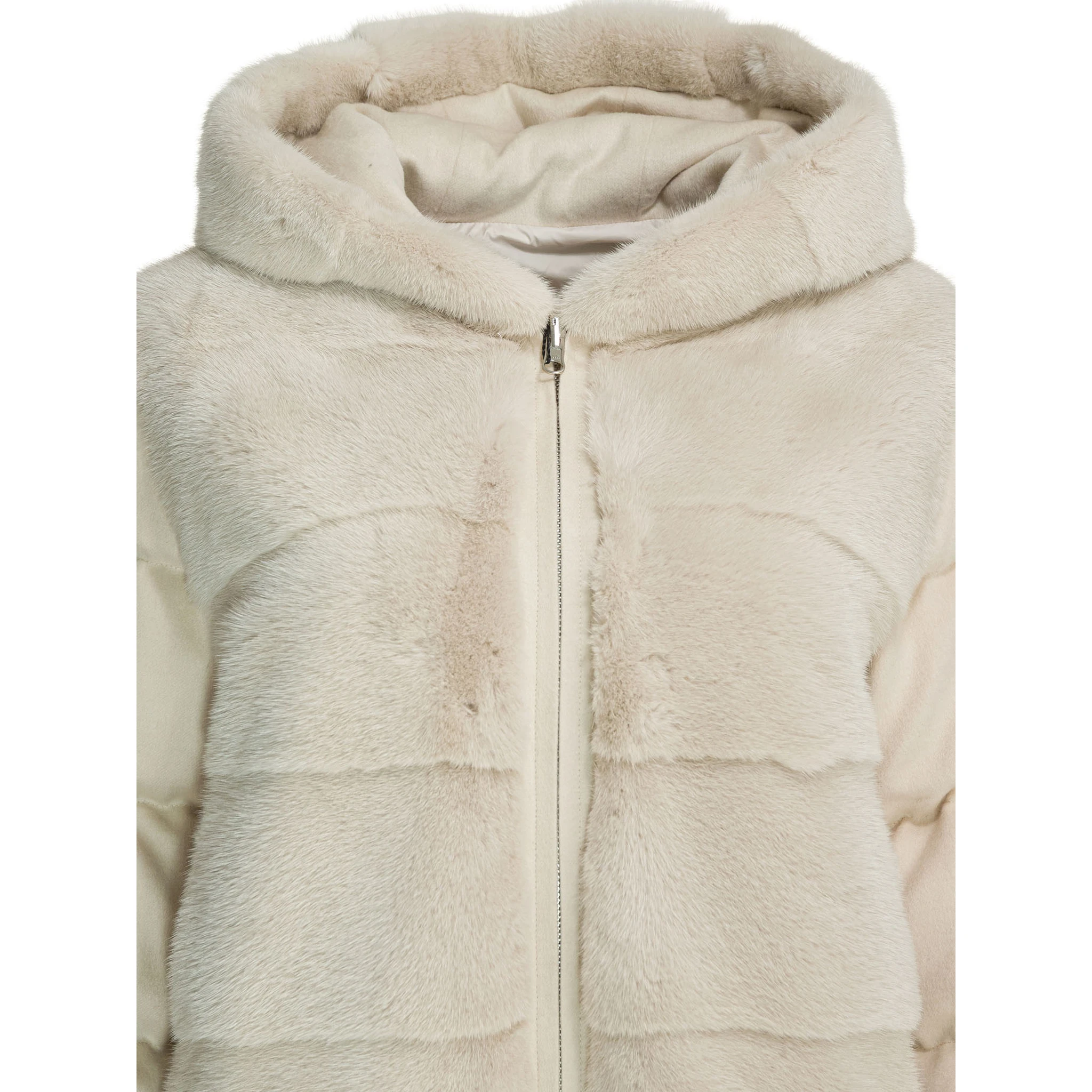 Reversible jacket in cashmere and silk