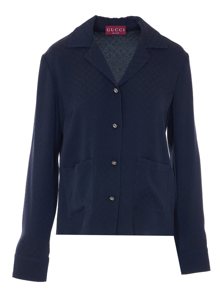 قمصان غوتشي زرقاء