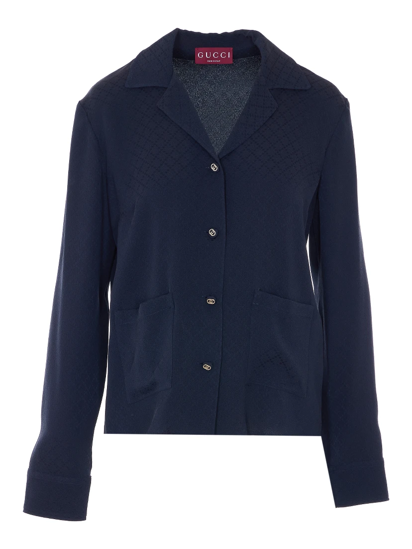 قمصان غوتشي زرقاء