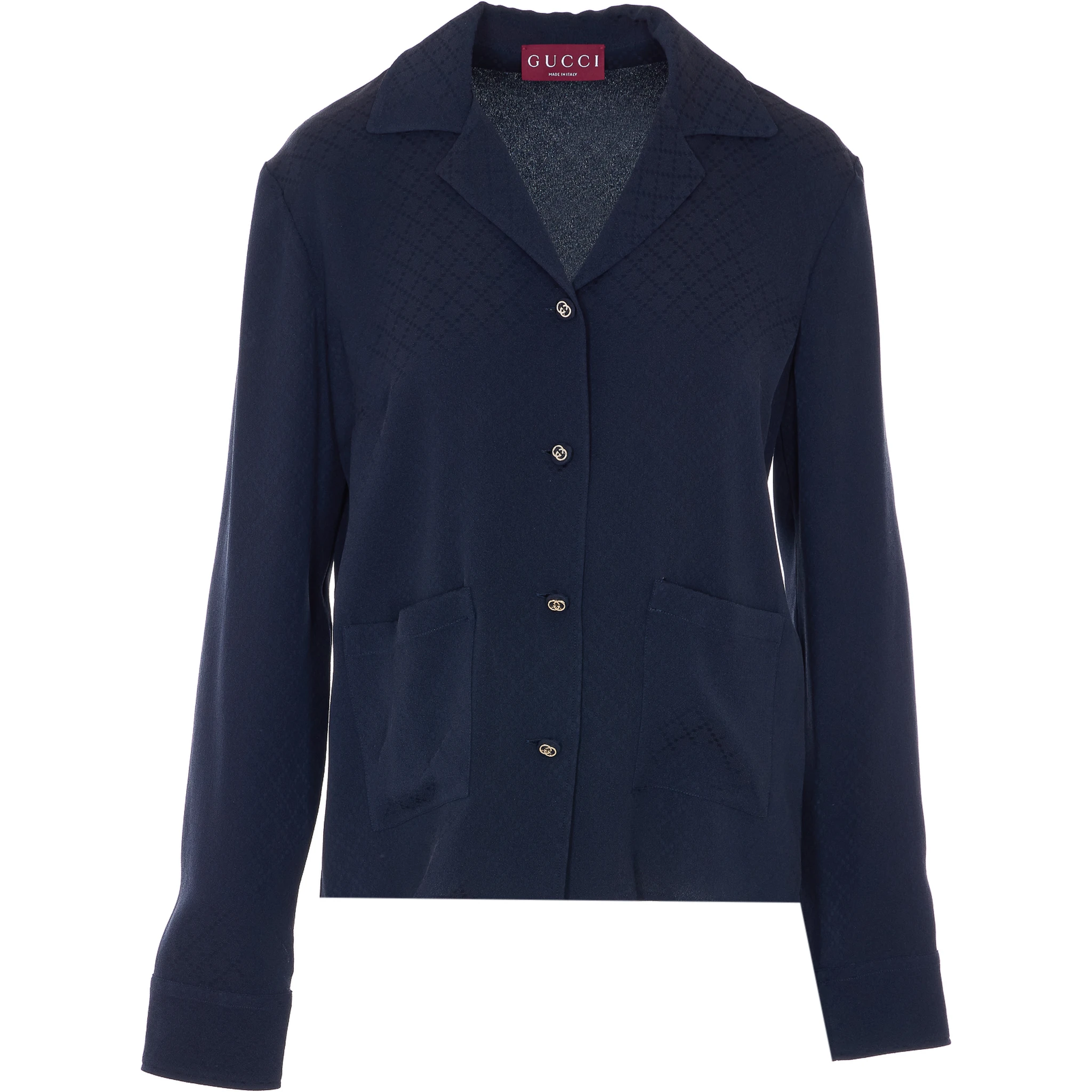 قمصان غوتشي زرقاء