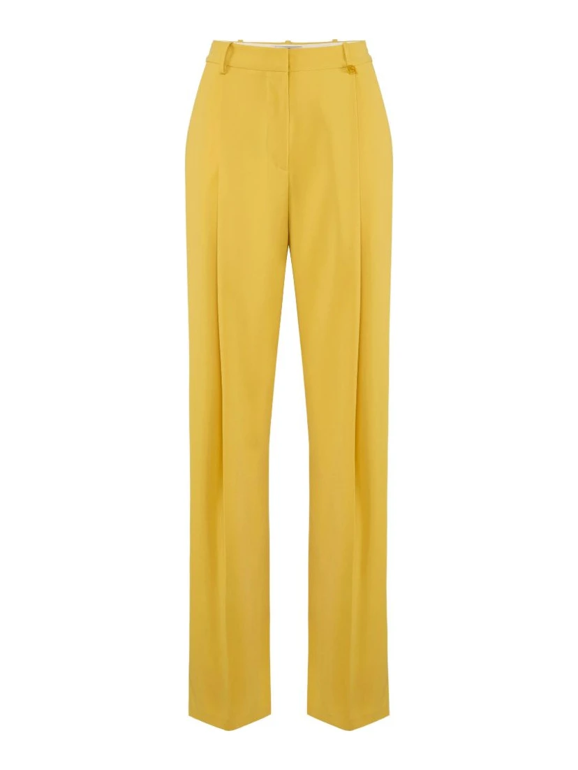 Elisabetta Franchi Trousers Yellow