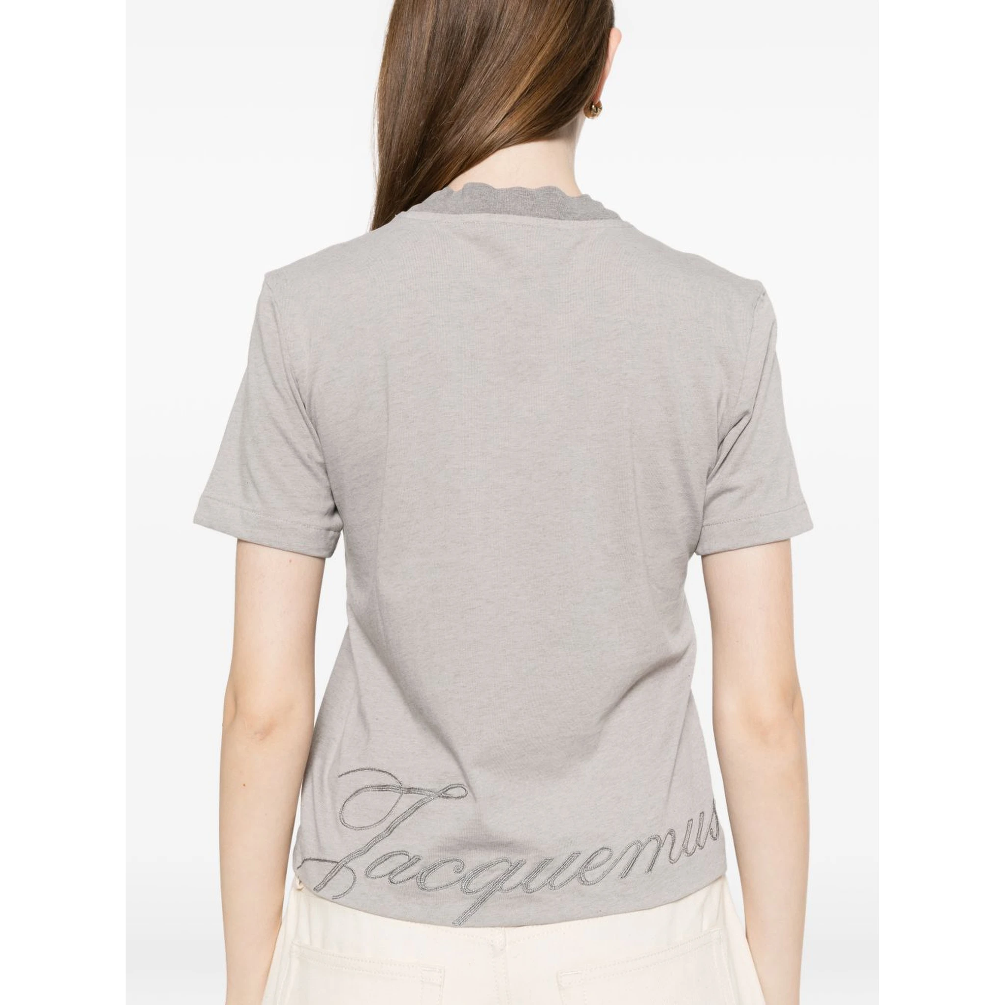 JACQUEMUS T-shirts and Polos Grey