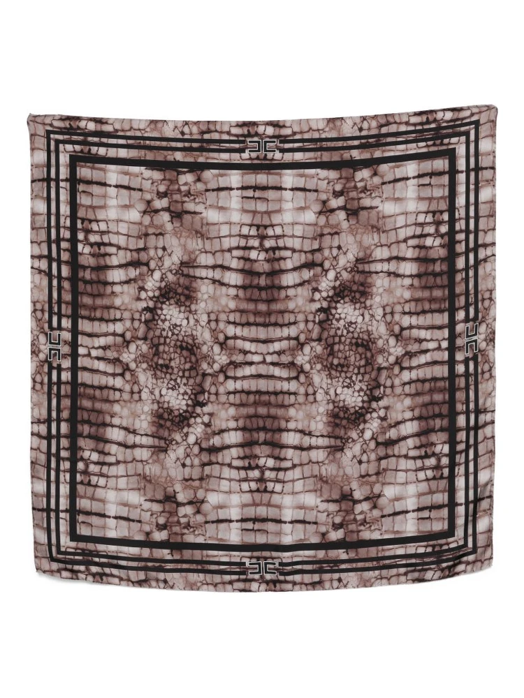 Elisabetta Franchi Scarfs Brown
