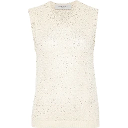 "MELYSSA" TOP WITH SEQUINS