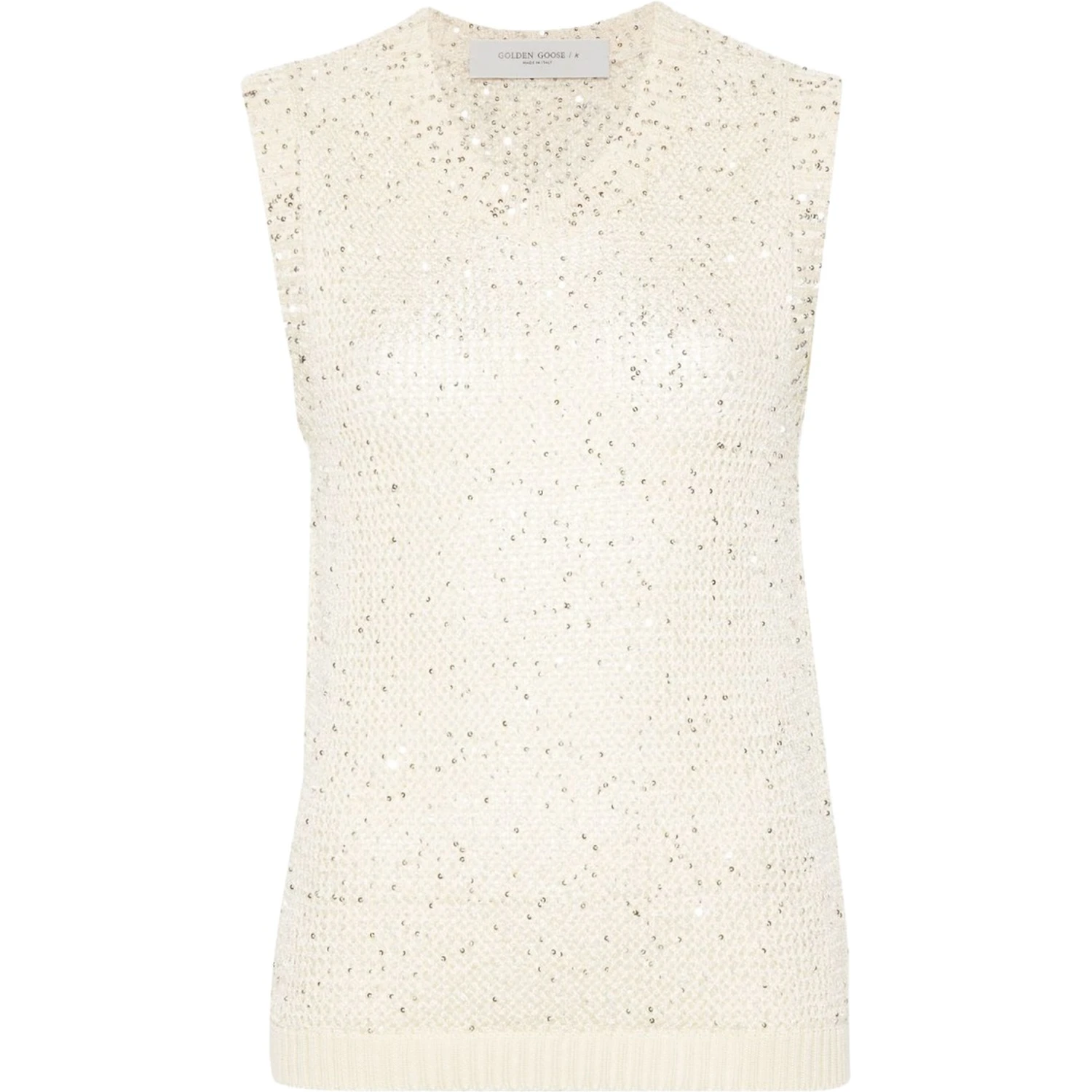 "MELYSSA" TOP WITH SEQUINS