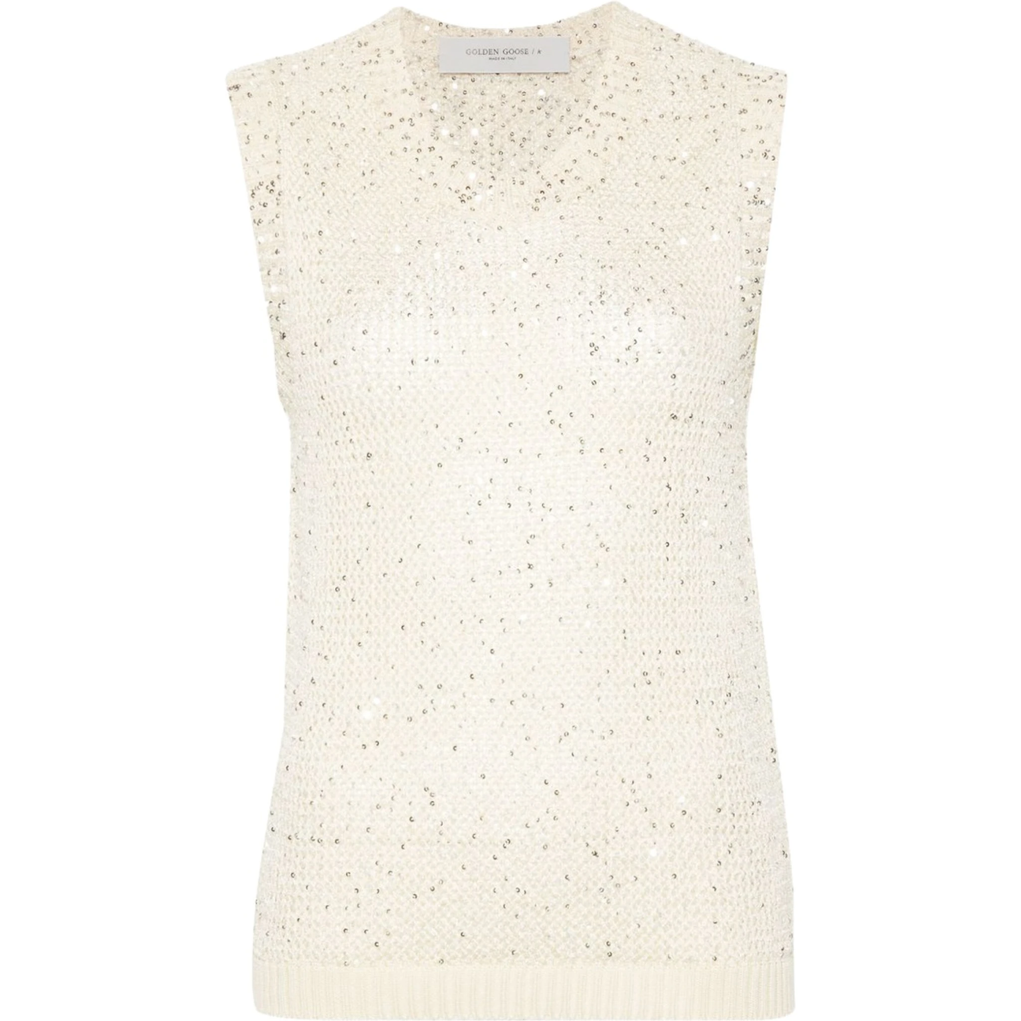 "MELYSSA" TOP WITH SEQUINS