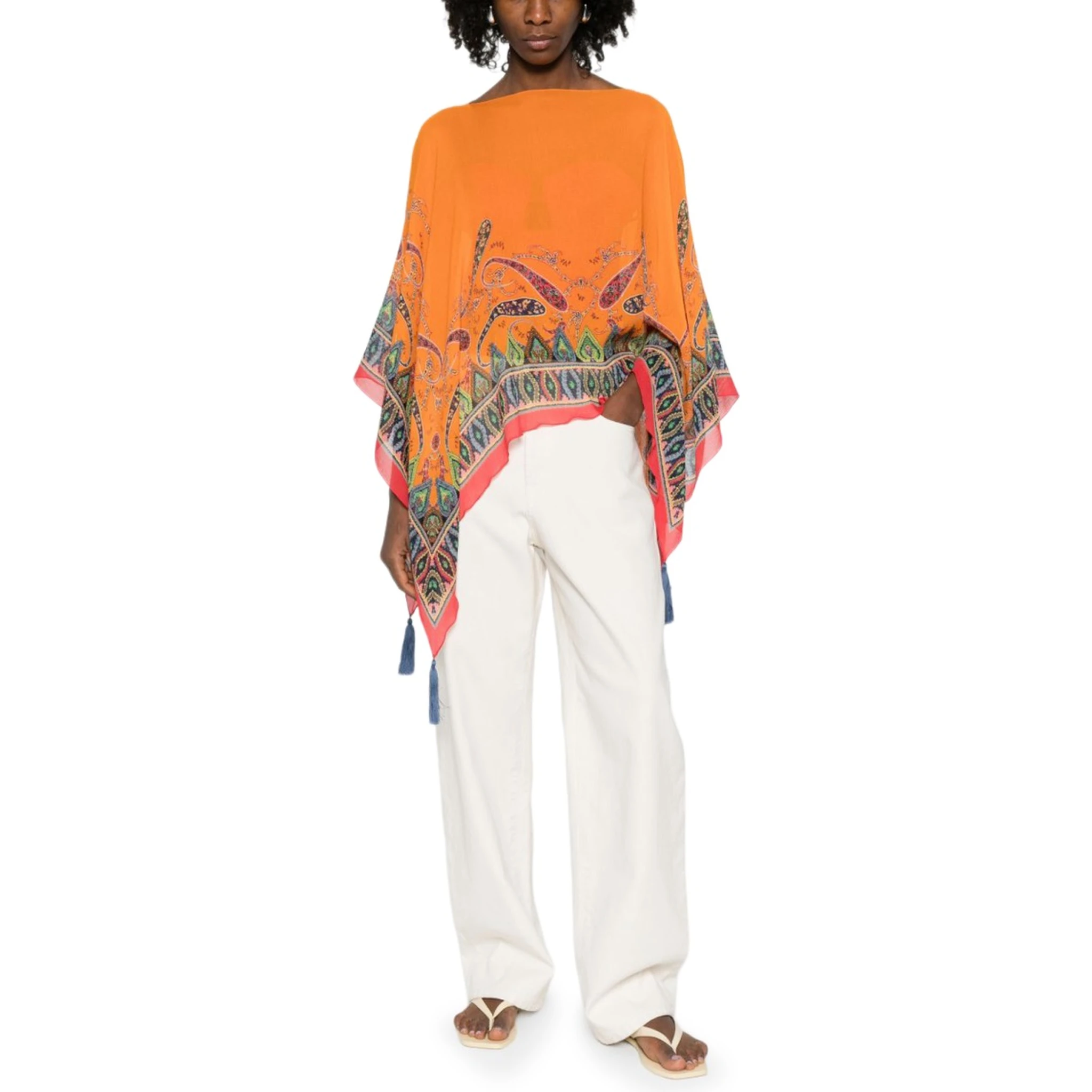 CAPE WITH PAISLEY PATTERN