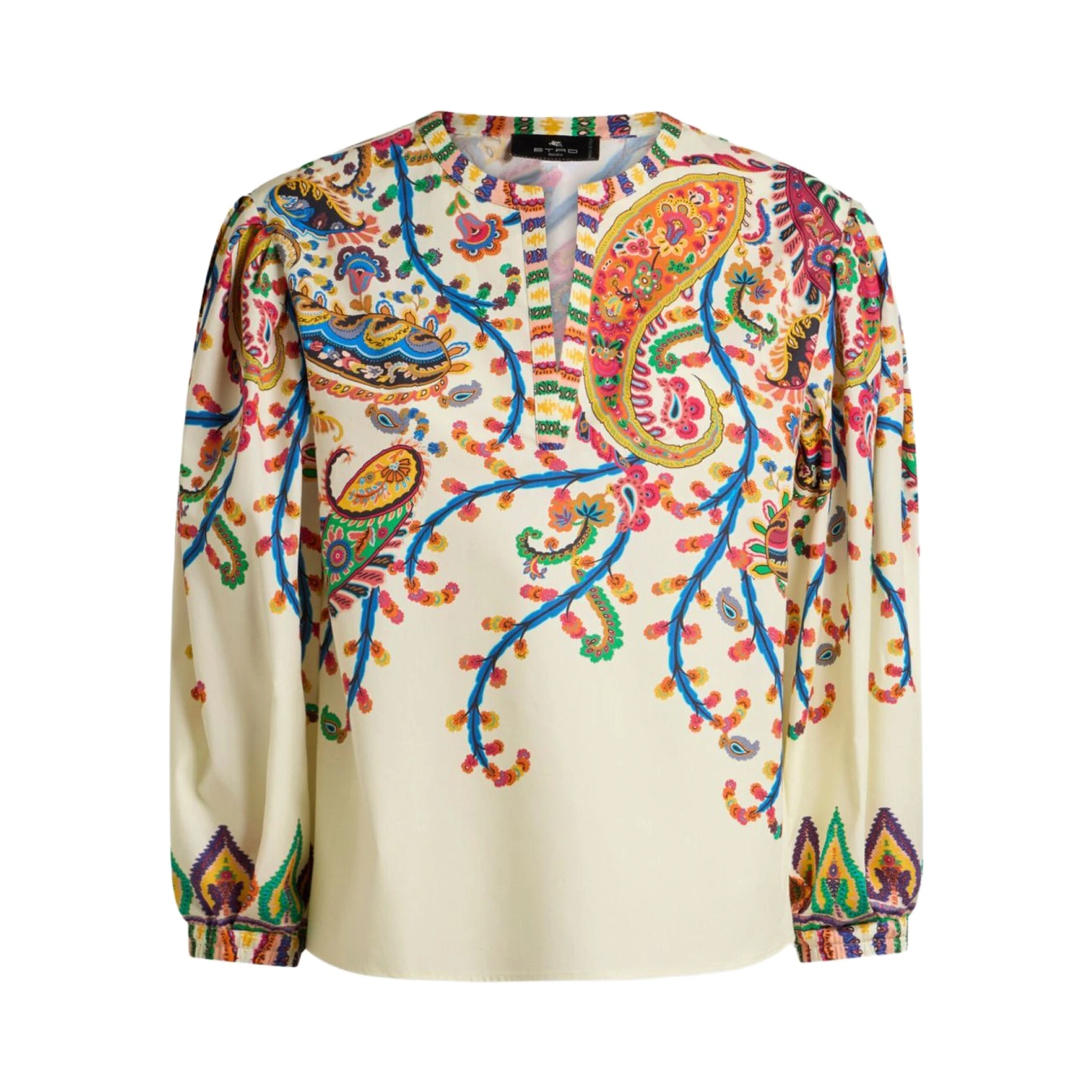 FLORAL PAISLEY PRINT BLOUSE