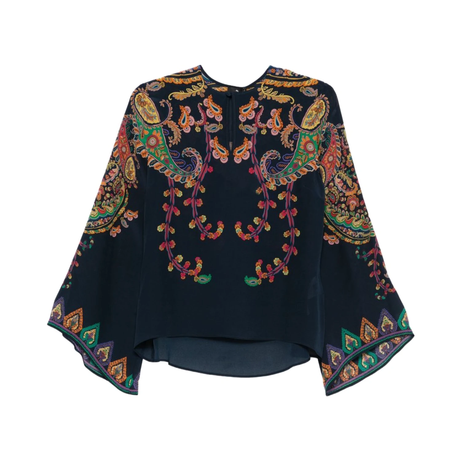FLORAL PAISLEY PRINT BLOUSE