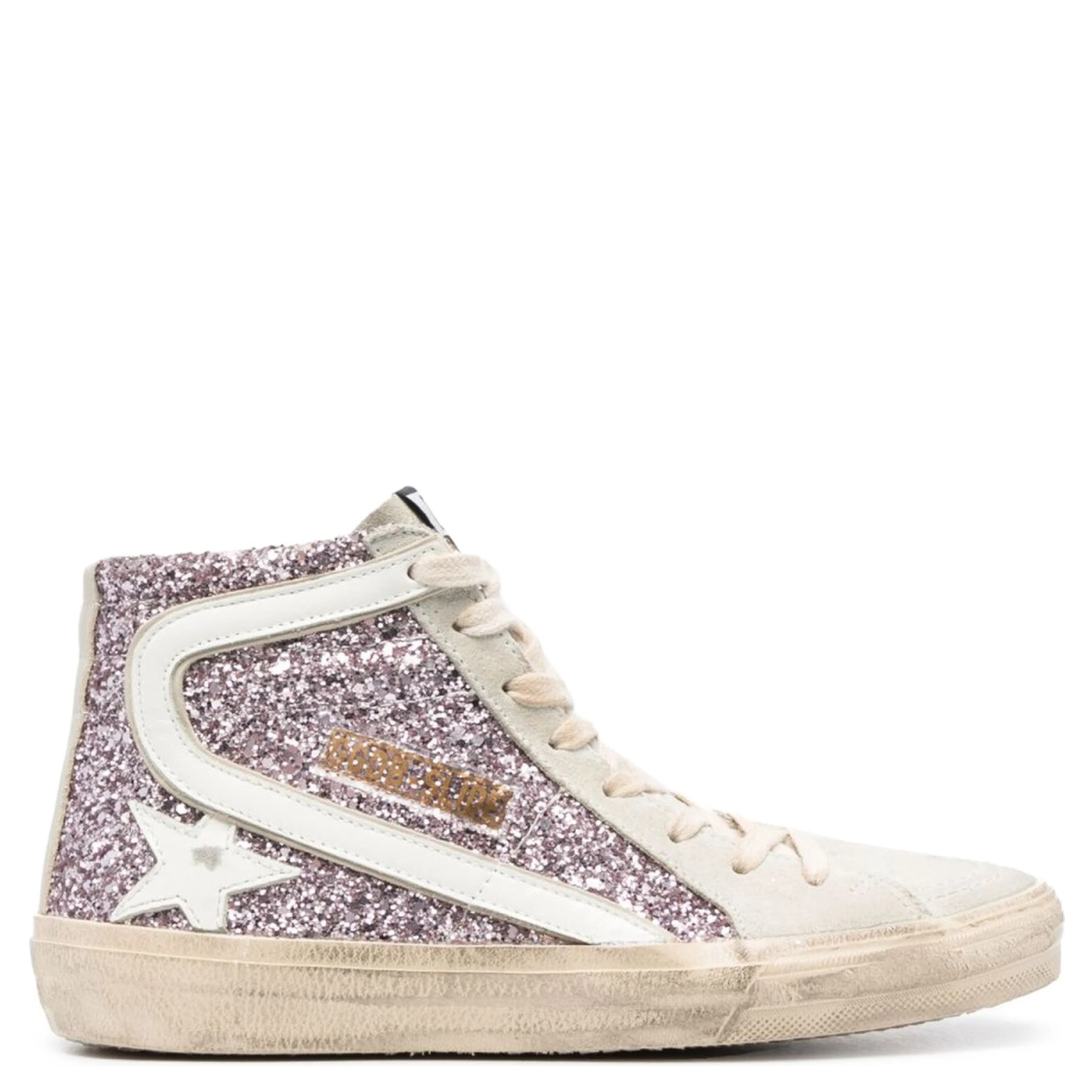 SNEAKER WITH GLITTER AND ZIPPER