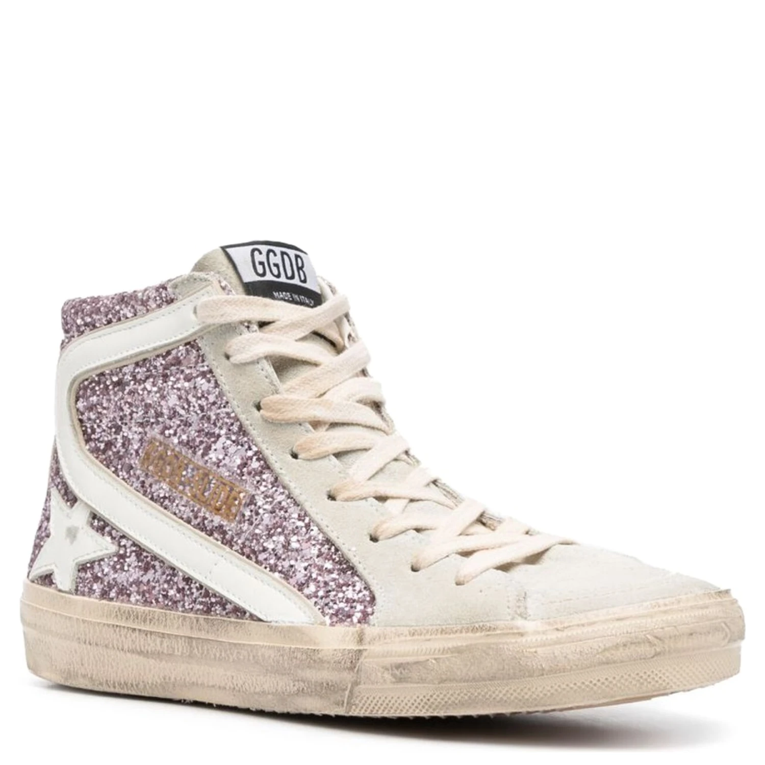SNEAKER WITH GLITTER AND ZIPPER