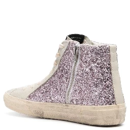 SNEAKER WITH GLITTER AND ZIPPER