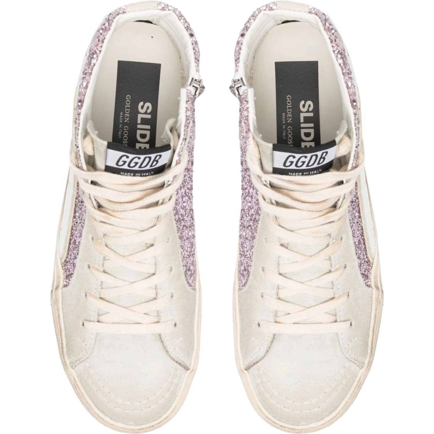 SNEAKER WITH GLITTER AND ZIPPER