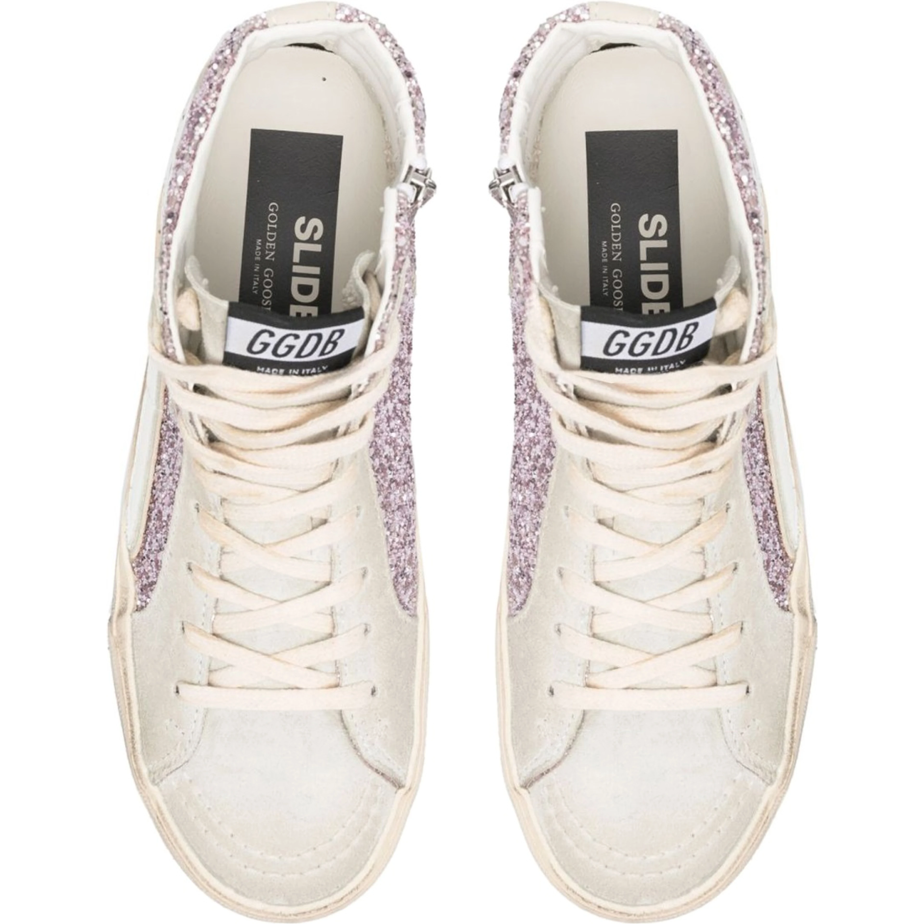 SNEAKER WITH GLITTER AND ZIPPER