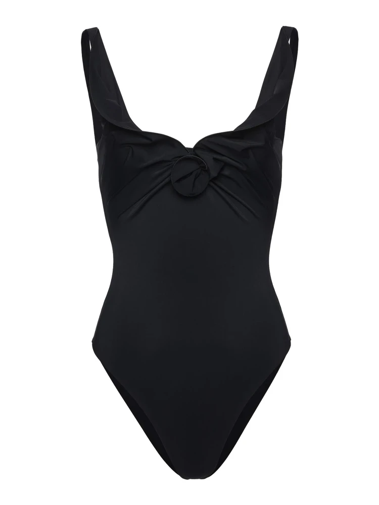 SWIMSUIT WITH FLOWER DETAIL