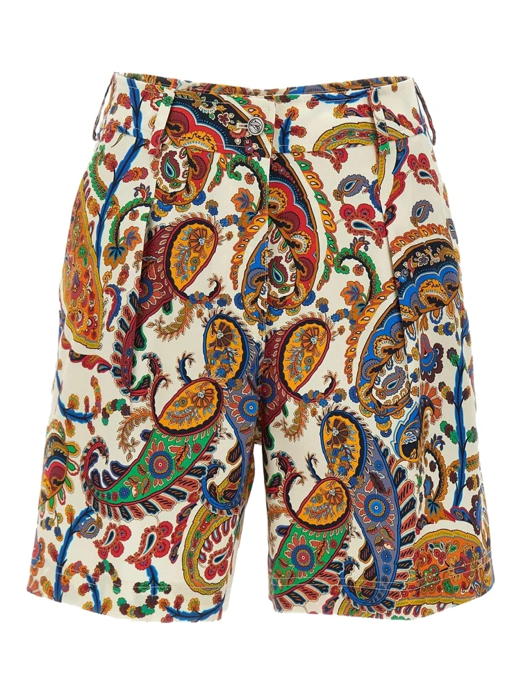 FLORAL PAISLEY PRINT SHORTS alternative