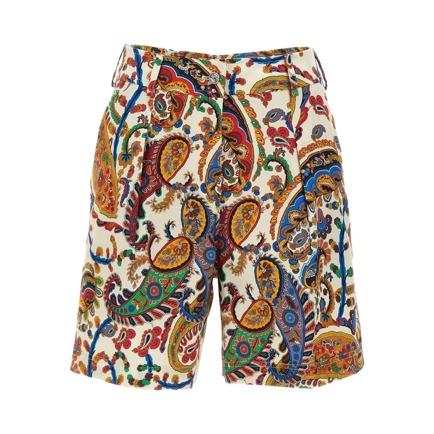 FLORAL PAISLEY PRINT SHORTS